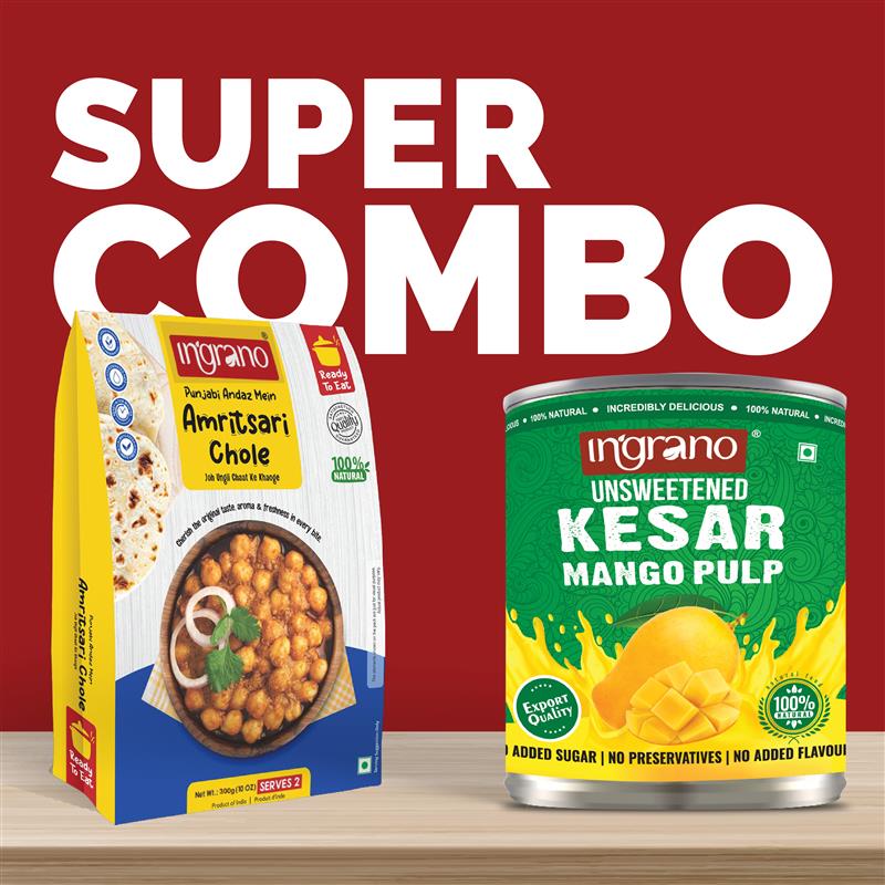 Combo Pack - Kesar Mango Pulp + Amritsari Chole