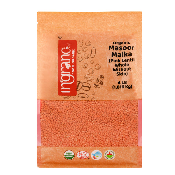 Organic Red Lentil Whole W/O Skin (Masoor Malka)
