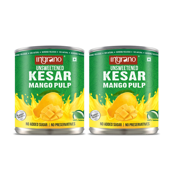 Unsweetened Kesar Mango Pulp – Combo Offer